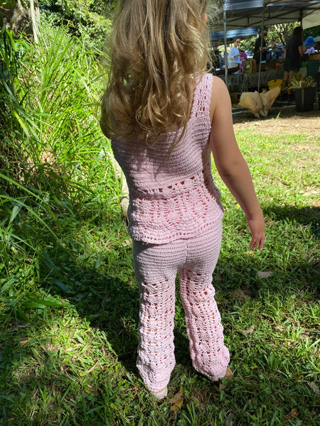 Crocheted Girl Flares and Matching Top