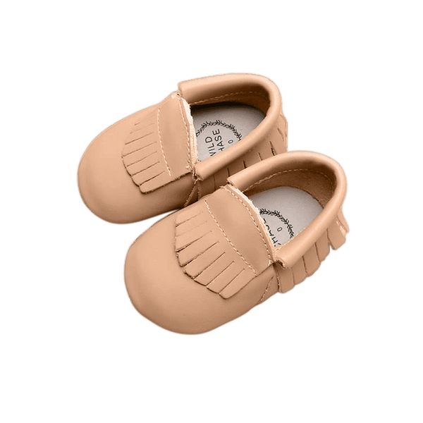 Frill Moccasins - Beige