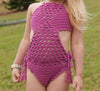 Crocheted Monokini (one piece) - 100% Cotton