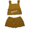 Crochet Girls Top and Shorts set