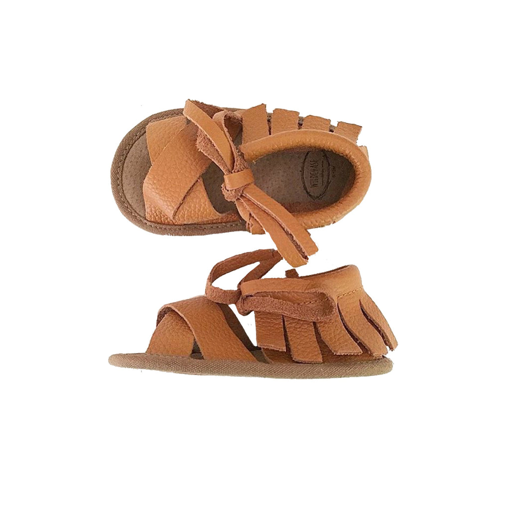 Boho Sandals - 100% Leather - Brown