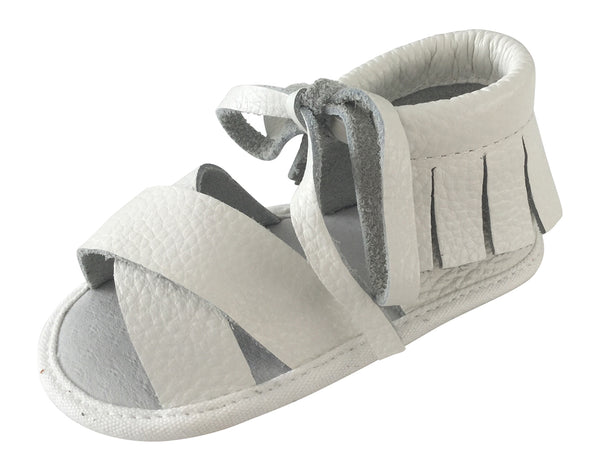 Boho Sandals - 100% Leather - White