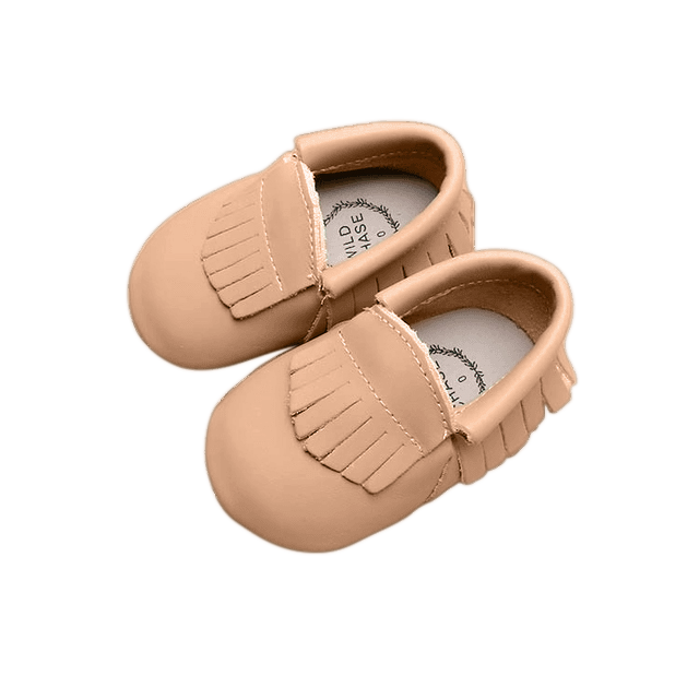 Frill Moccasins - Beige